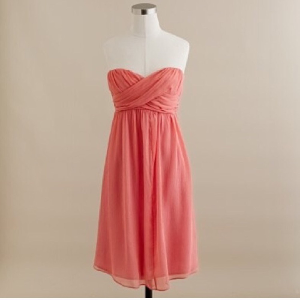 J. Crew Taryn Dress - "Bright Coral"